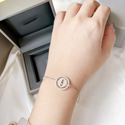 [moco jewelrys]LUCKY MOVE PAVED DIAMOND BRACELET