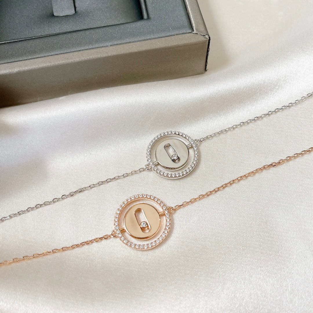 [moco jewelrys]LUCKY MOVE PAVED DIAMOND BRACELET