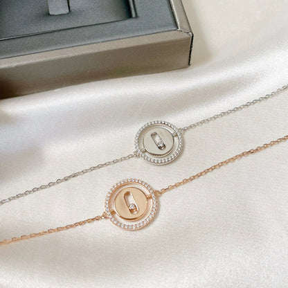 [moco jewelrys]LUCKY MOVE PAVED DIAMOND BRACELET
