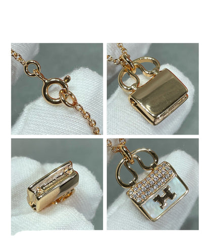 [moco jewellerys]H CIRCE モアッサナイトペンダントネックレス ゴールド