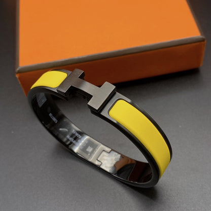 [moco jewellerys]CLIC HM SO ブラックイエローブレスレット