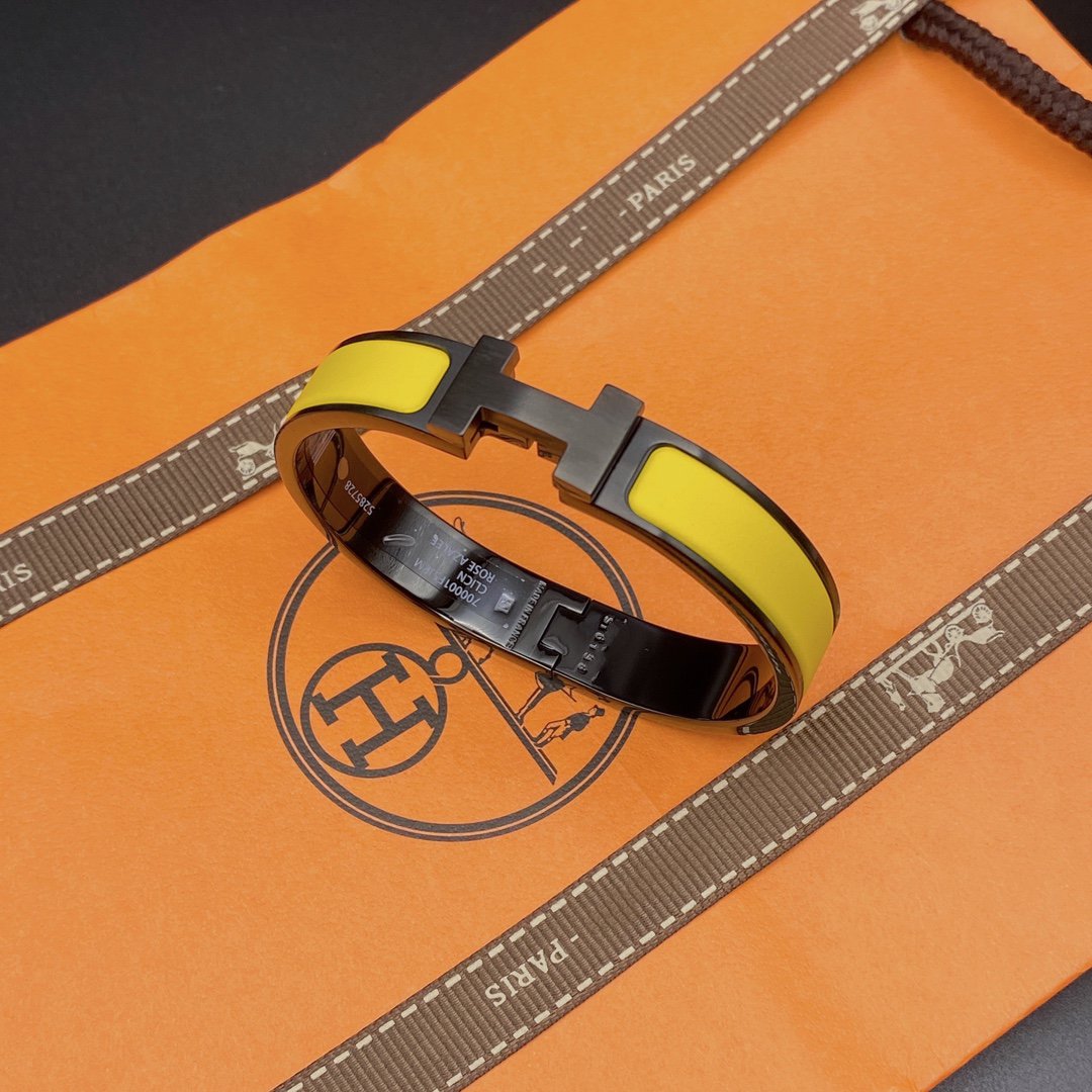 ??Loco?¡¥CLIC HM SO BLACK YELLOW BRACELET