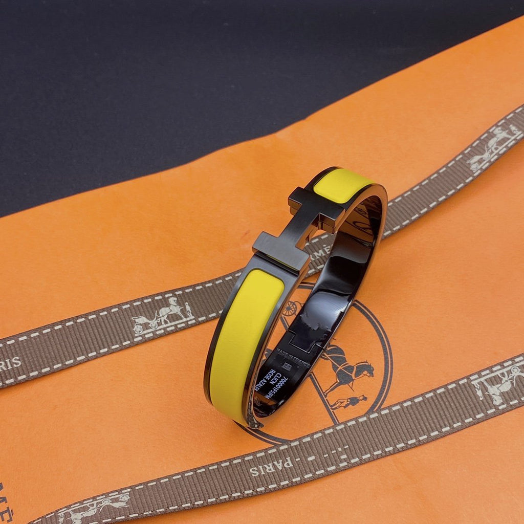 ??Loco?¡¥CLIC HM SO BLACK YELLOW BRACELET