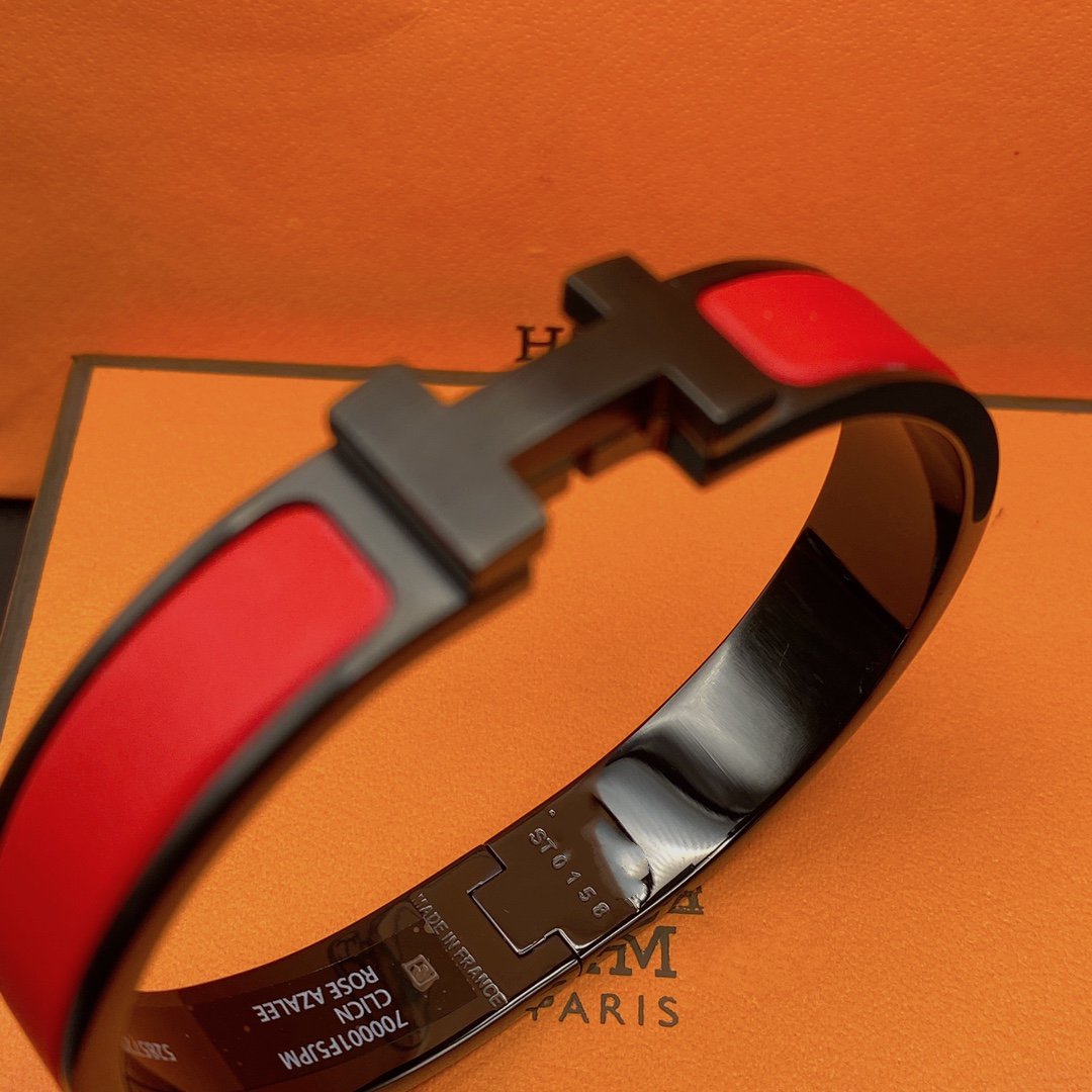 [moco jewelrys]CLIC HM SO BLACK RED BRACELET