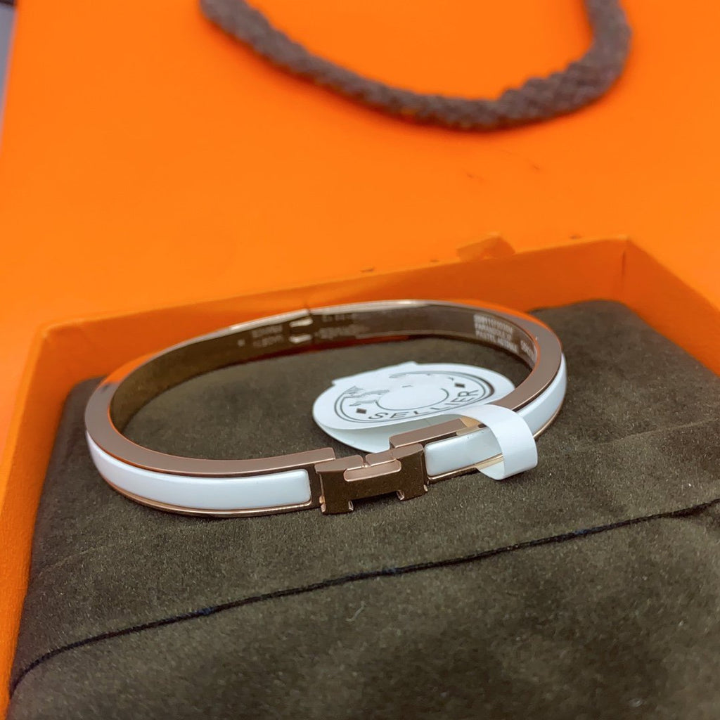 ??Loco?¡¥CLASSIC HM CLIC WHITE 8MM ENAMEL BRACELET