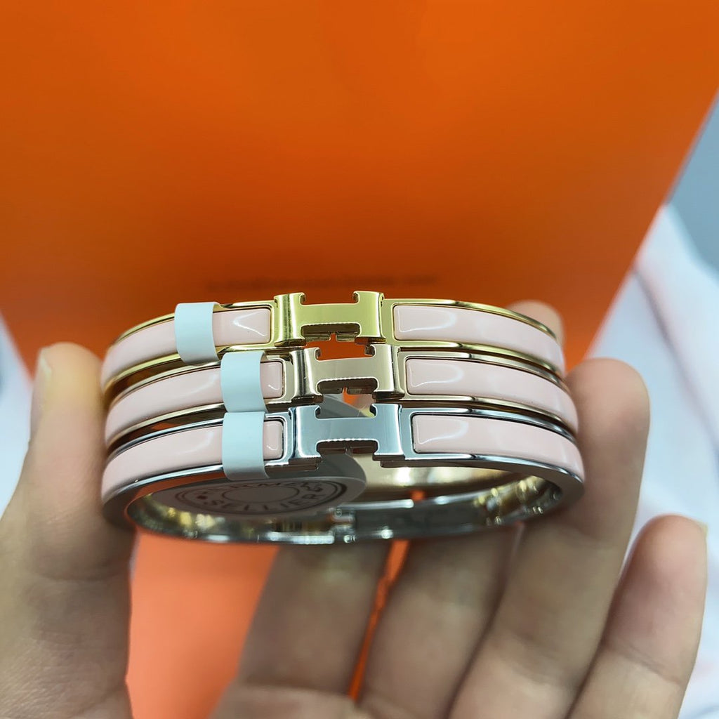 ??Loco?¡¥CLASSIC HM CLIC  PINK 8MM ENAMEL BRACELET