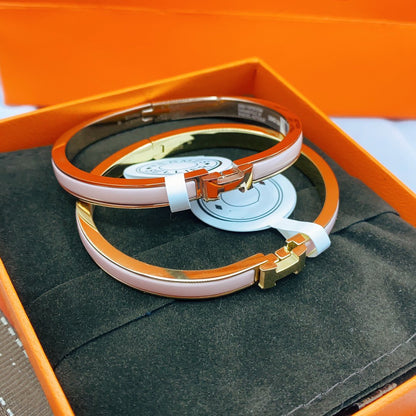 [moco jewellerys]クラシック HM クリック ピンク 8mm エナメルブレスレット