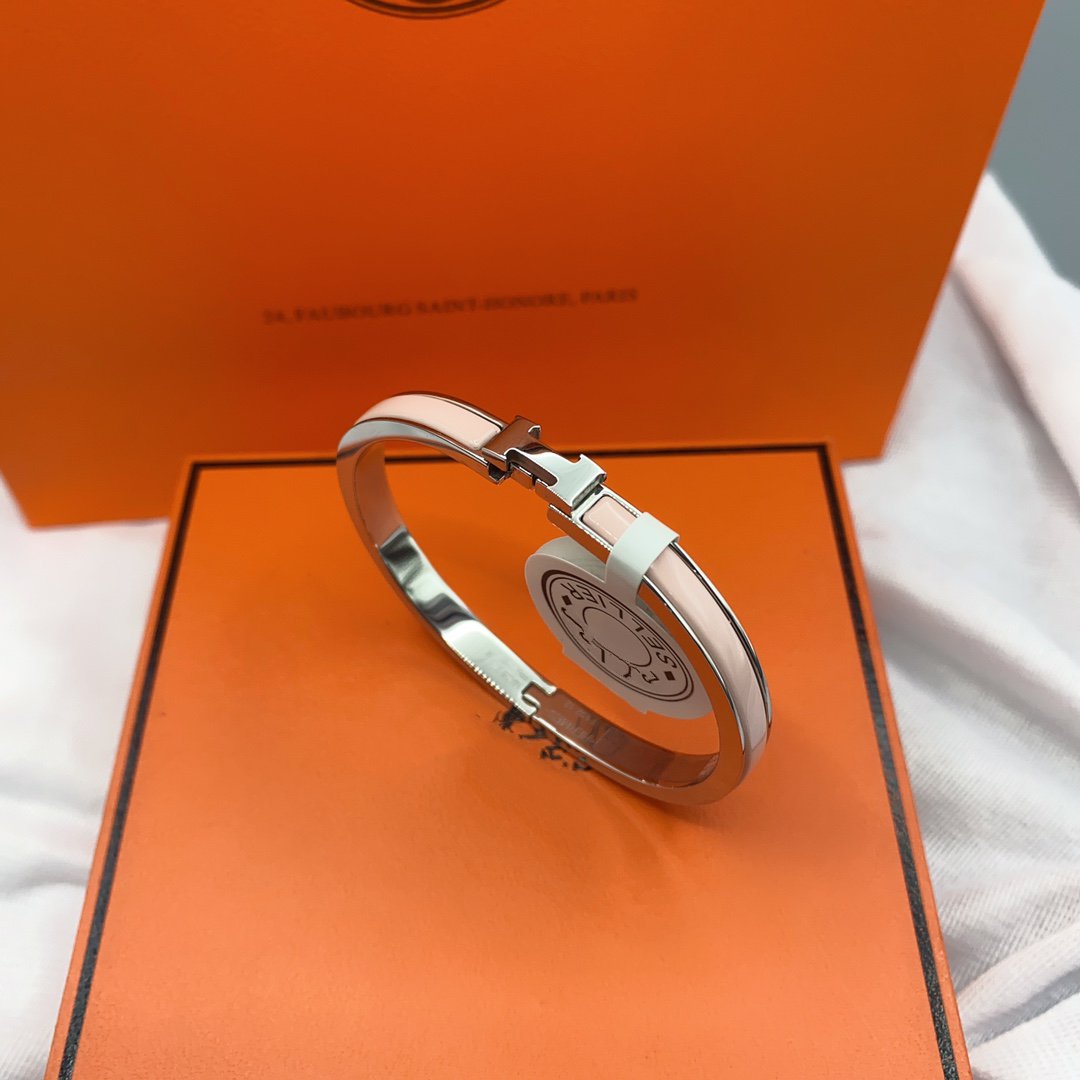 [moco jewellerys]クラシック HM クリック ピンク 8mm エナメルブレスレット