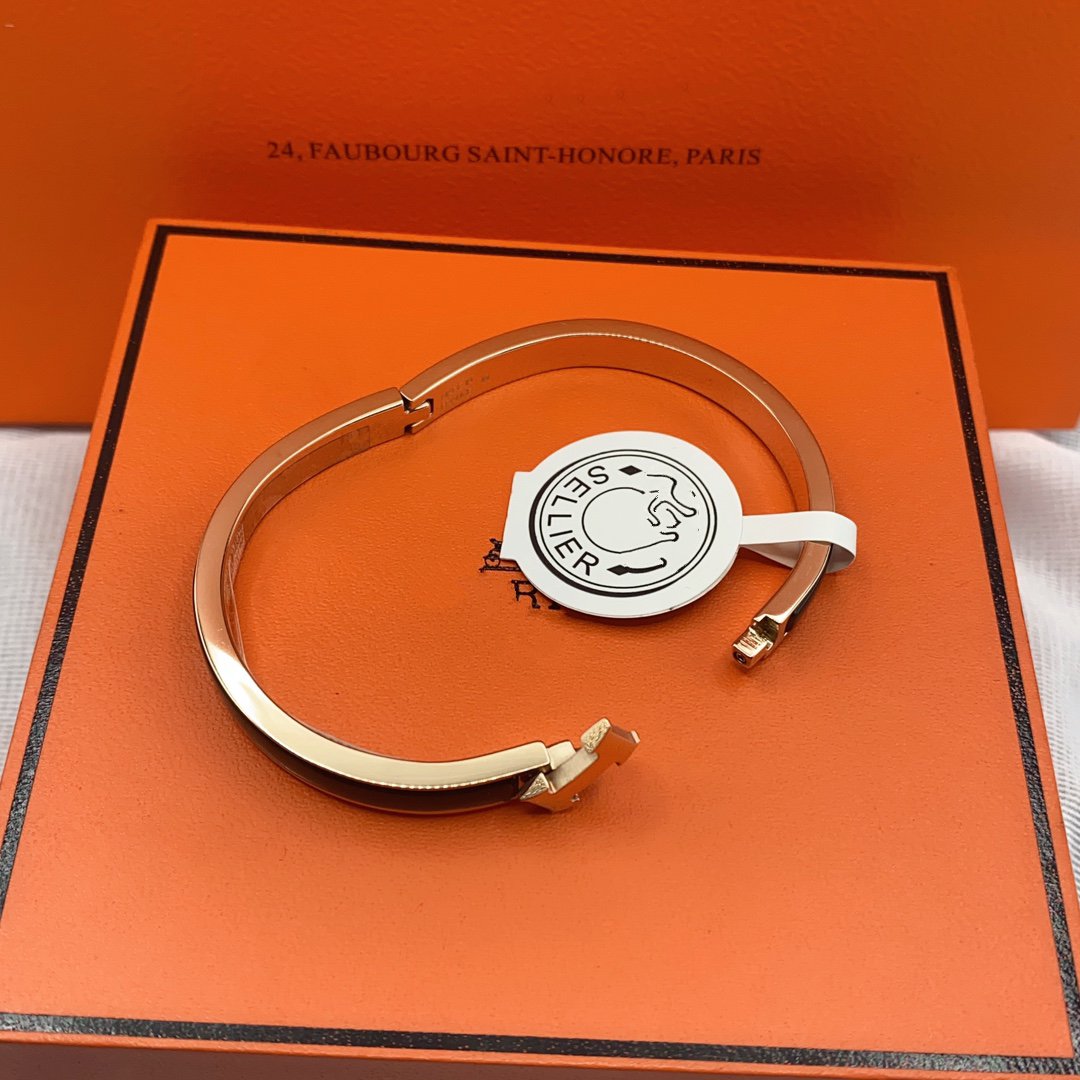 [moco jewelrys]CLASSIC HM CLIC BLACK 8MM ENAMEL BRACELET