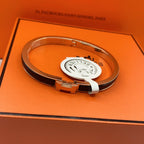 ??Loco?¡¥CLASSIC HM CLIC BLACK 8MM ENAMEL BRACELET