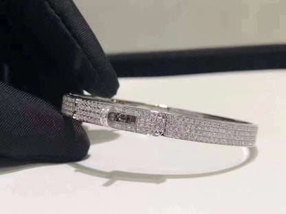 [moco jewelrys]HM KELLY ARMBAND AUS SILBER UND VOLLSTÄNDIG MIT DIAMANTEN BEFESTIGUNG