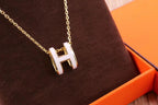 ??Loco?¡¥HM CLIC YELLOW ENAMEL GOLD NECKLACE