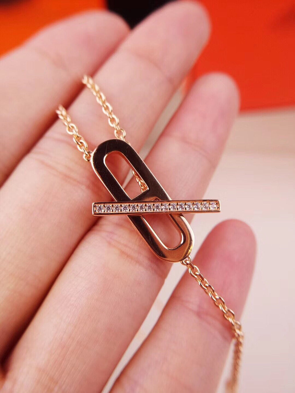 ??Loco?¡¥HM FIRE PIG NOSE NECKLACE TRENDY STREET