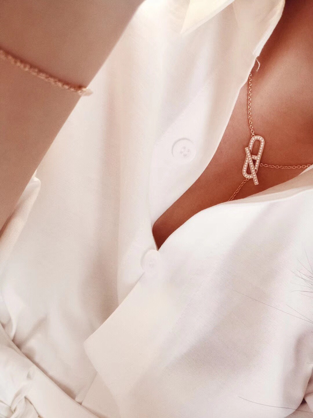 ??Loco?¡¥HM FIRE PIG NOSE NECKLACE TRENDY STREET