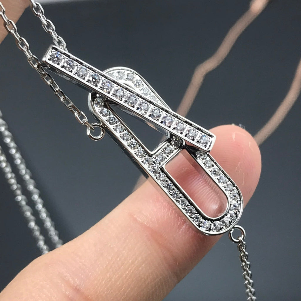 ??Loco?¡¥HM NECKLACE PLATINUM ROSE GOLD DIAMOND