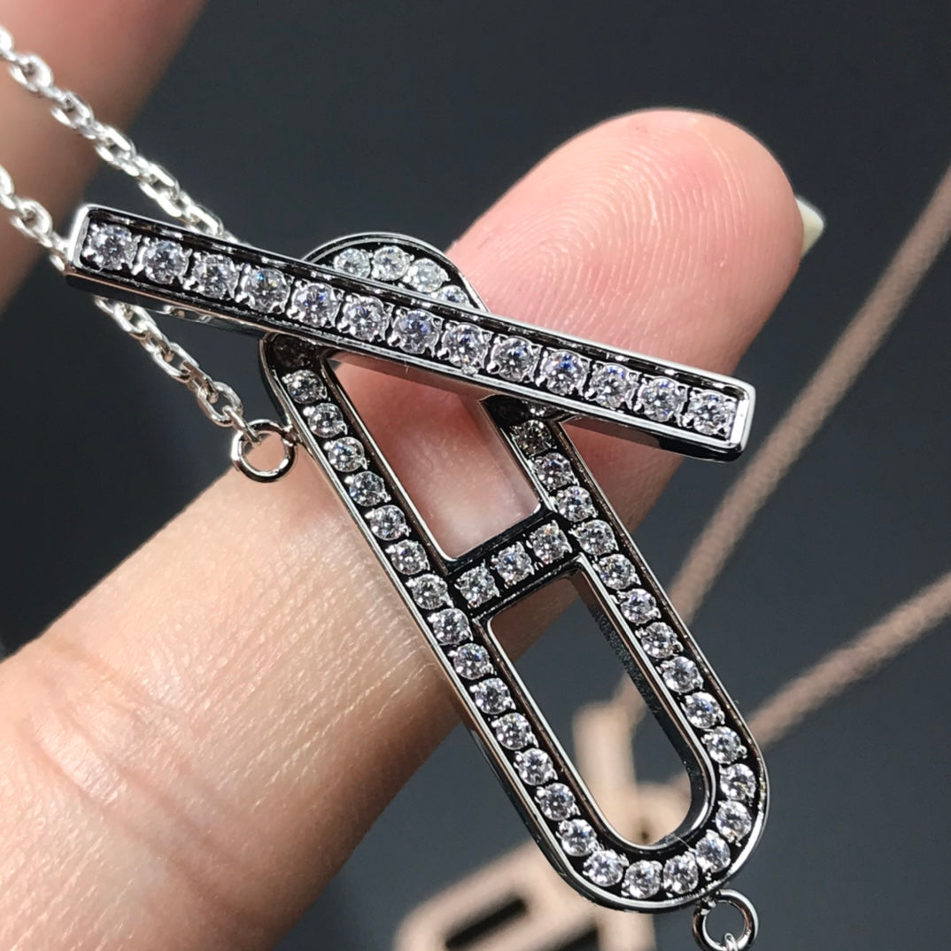 ??Loco?¡¥HM NECKLACE PLATINUM ROSE GOLD DIAMOND