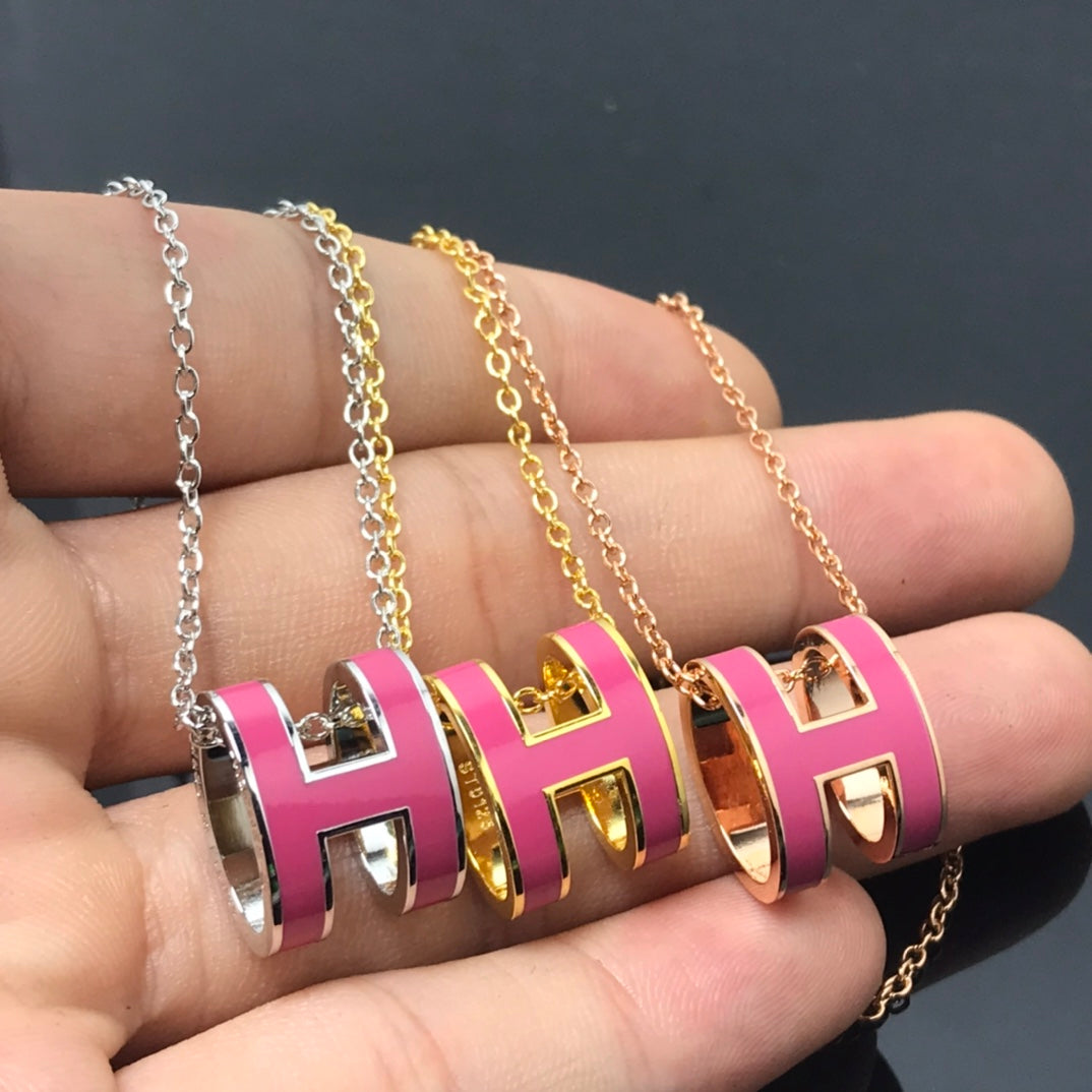 ??Loco?¡¥H NECKLACE PINK