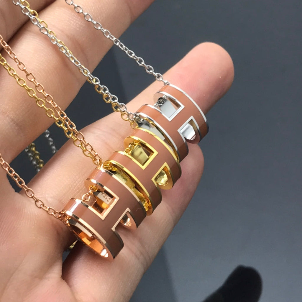 ??Loco?¡¥H NECKLACE BROWN