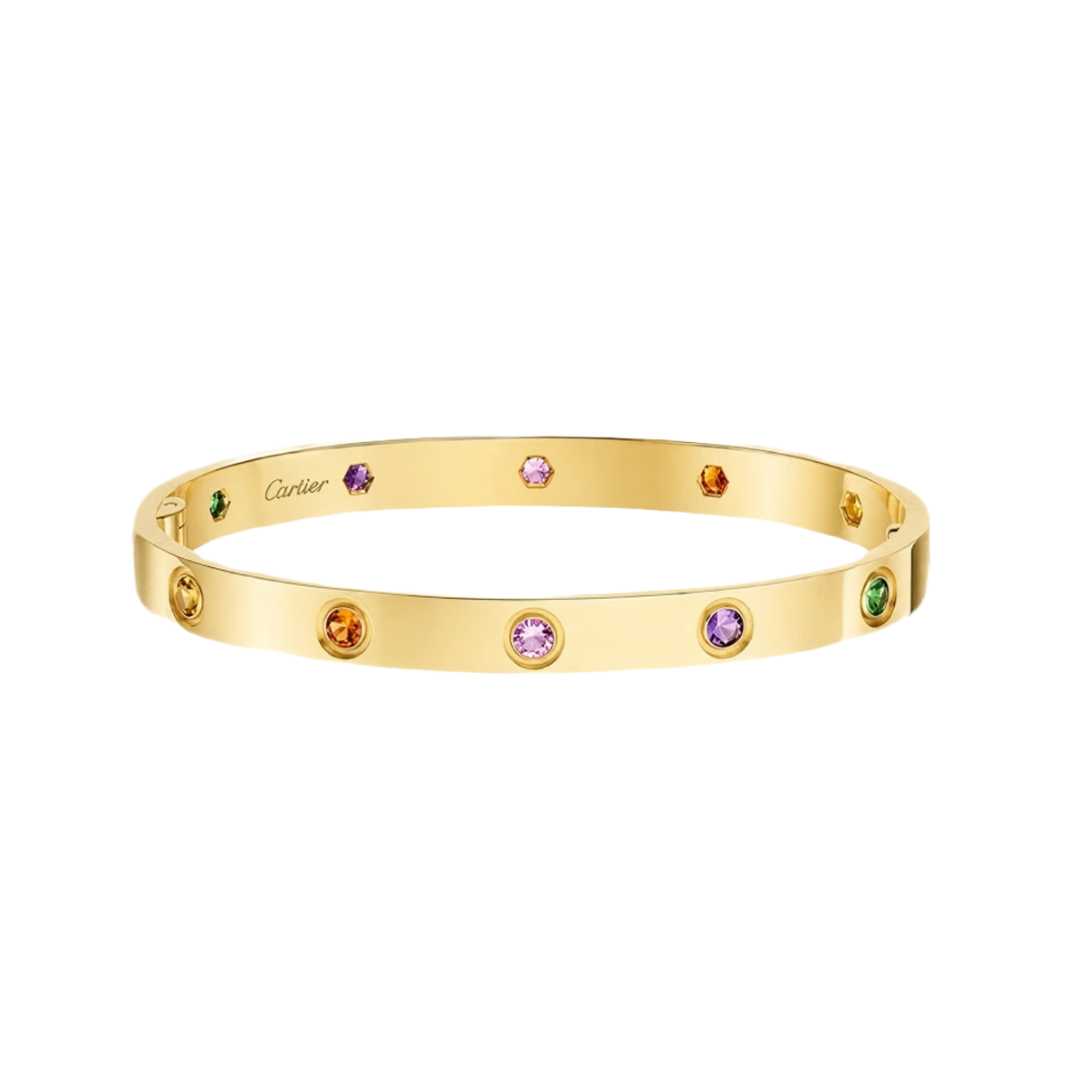 [moco jewelrys JURI]2026 RAINBOW LOVE BRACELET 6.1MM  10 DIAMONDS
