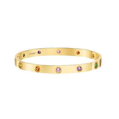 [moco jewelrys JURI]2026 RAINBOW LOVE BRACELET 6.1MM  10 DIAMONDS