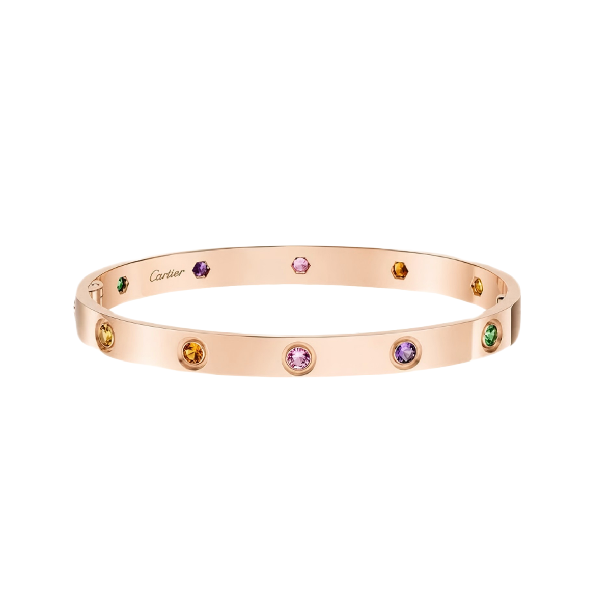 [moco jewelrys JURI]2026 RAINBOW LOVE BRACELET 6.1MM  10 DIAMONDS