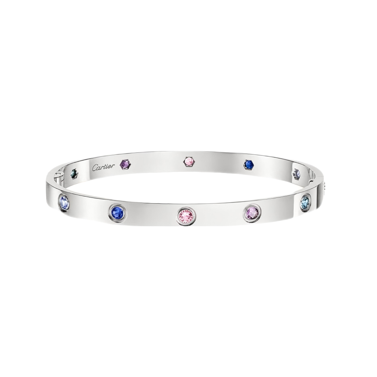 [moco jewelrys JURI]2026 RAINBOW LOVE BRACELET 6.1MM  10 DIAMONDS