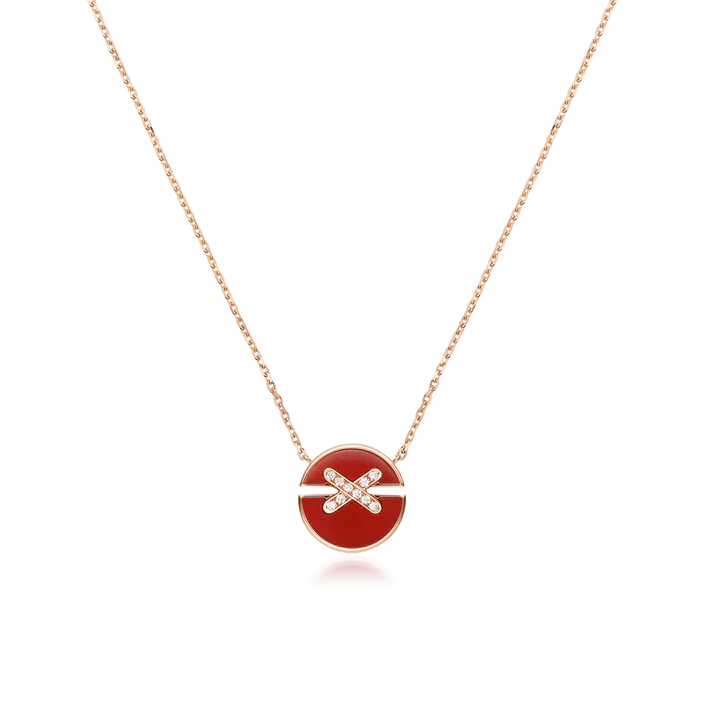 ??Loco?¡¥JEUX DE ROSE GOLD DIAMOND NECKLACE