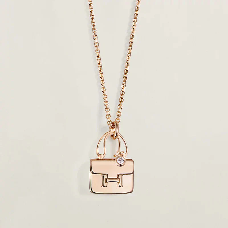 ??Loco?¡¥AMULETTE PEDANT ROSE GOLD NECKLACE