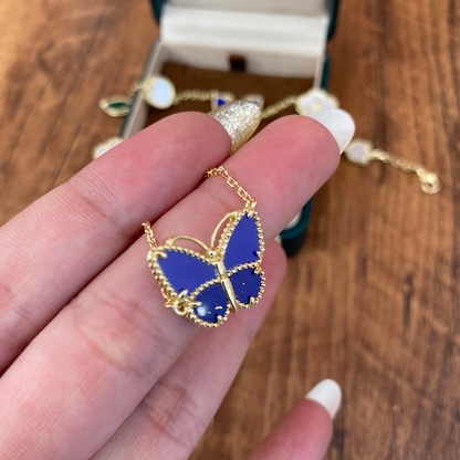 [moco jewelrys JURI] 2026 NEW LUCKY BUTTERFLY 1 MOTIFS NECKLACE