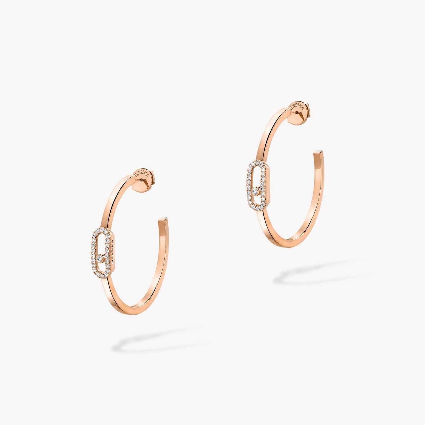 [moco jewelrys]CREOLES MOVE UNO PM DIAMOND EARRINGS