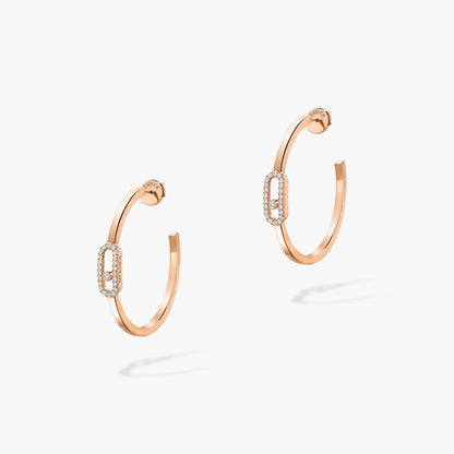 [moco jewelrys]CREOLES MOVE UNO PM DIAMOND EARRINGS