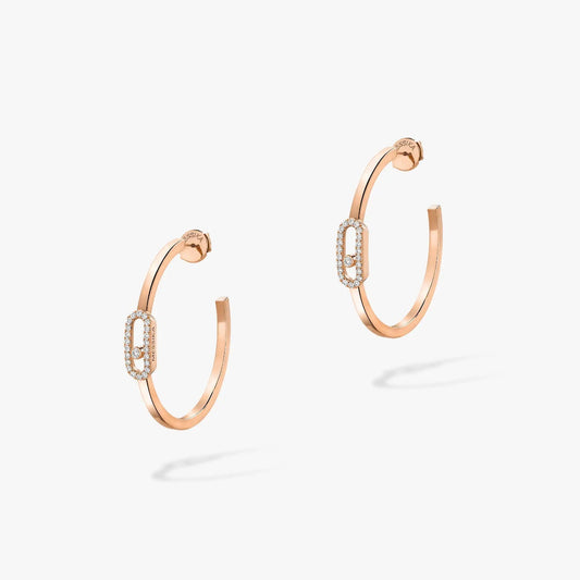 [moco jewelrys]CREOLES MOVE UNO PM DIAMOND EARRINGS