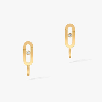 [moco jewelrys]CREOLES MOVE UNO MINI 1 DIAMOND EARRINGS