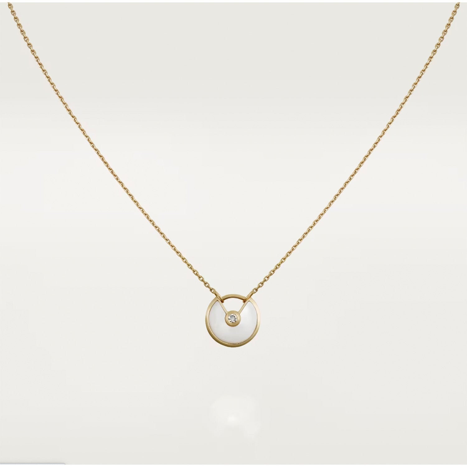 ??Loco?¡¥AMULETTE ROSE GOLD MOP NECKLACE