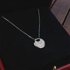 ??Loco?¡¥AMULETTE SILVER FULL DIAMOND NECKLACE