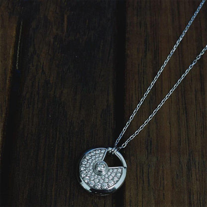 [moco jewellerys]アミュレット シルバー フルダイヤモンドネックレス