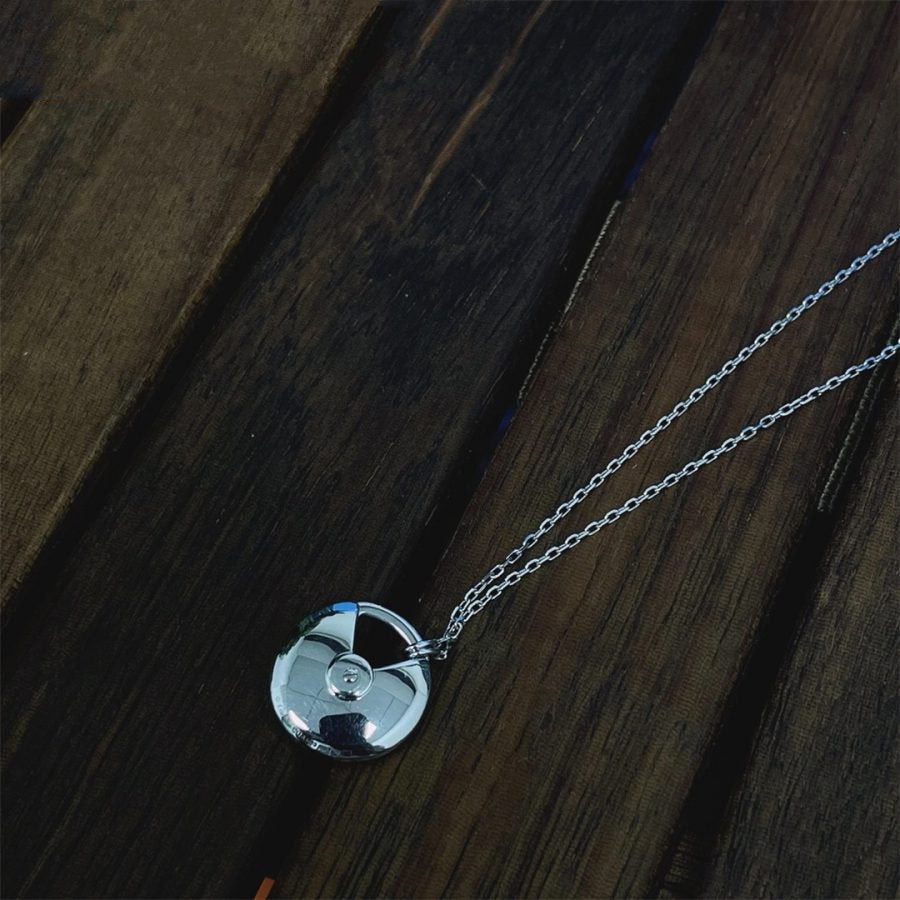 [moco jewellerys]アミュレット シルバー フルダイヤモンドネックレス