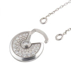 ??Loco?¡¥AMULETTE SILVER FULL DIAMOND NECKLACE