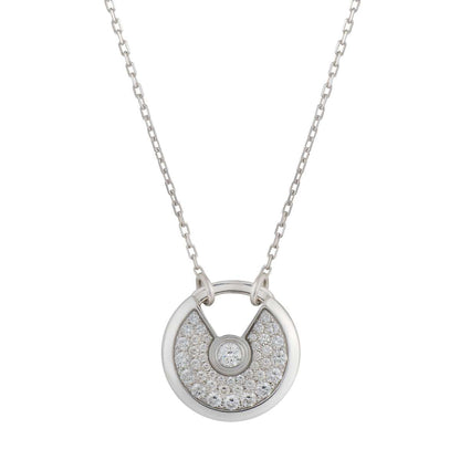 [moco jewellerys]アミュレット シルバー フルダイヤモンドネックレス