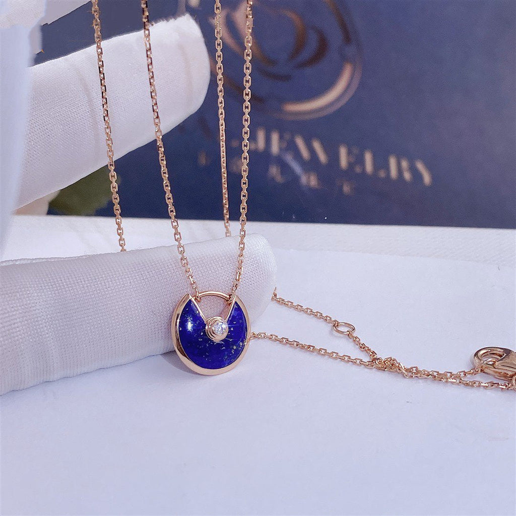 ??Loco?¡¥AMULETTE ROSE GOLD AGATE NECKLACE