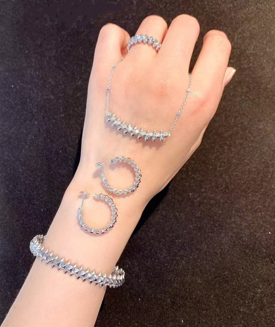 [moco jewelrys]CLASH SILVER BRACELET