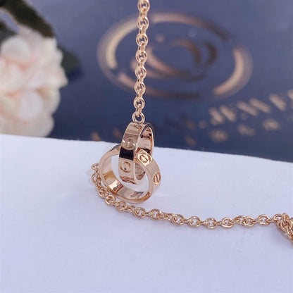 [moco jewelrys]Liebesarmband mit Doppelring