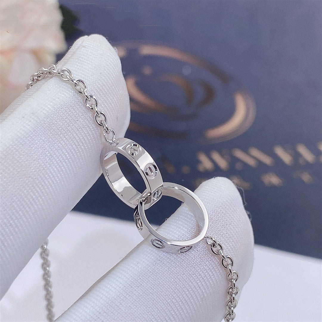 [moco jewelrys]Liebesarmband mit Doppelring