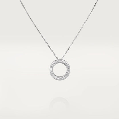 [moco jewellerys]ラブネックレス 調節可能 シルバー