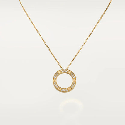[moco jewellerys]ラブネックレス 調節可能 ローズゴールド