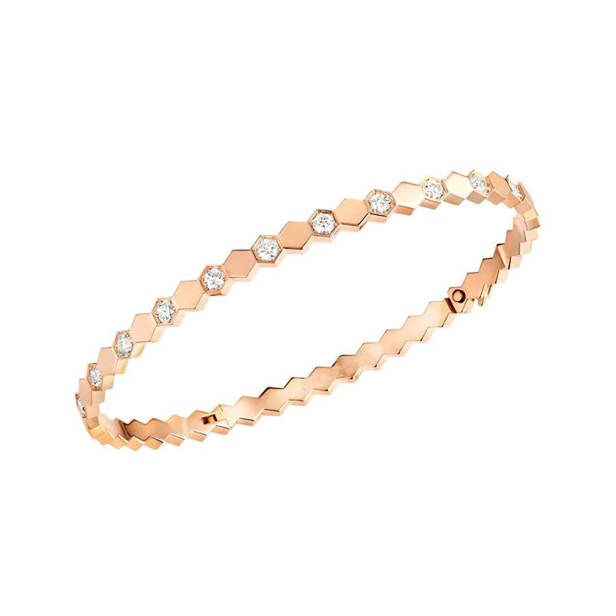 ??Loco?¡¥BEE LOVE PINK GOLD DIAMOND BRACELET