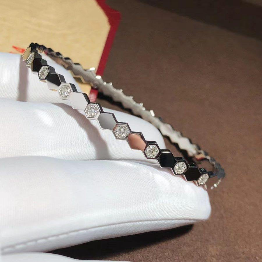 ??Loco?¡¥BEE LOVE SILVER DIAMOND BRACELET