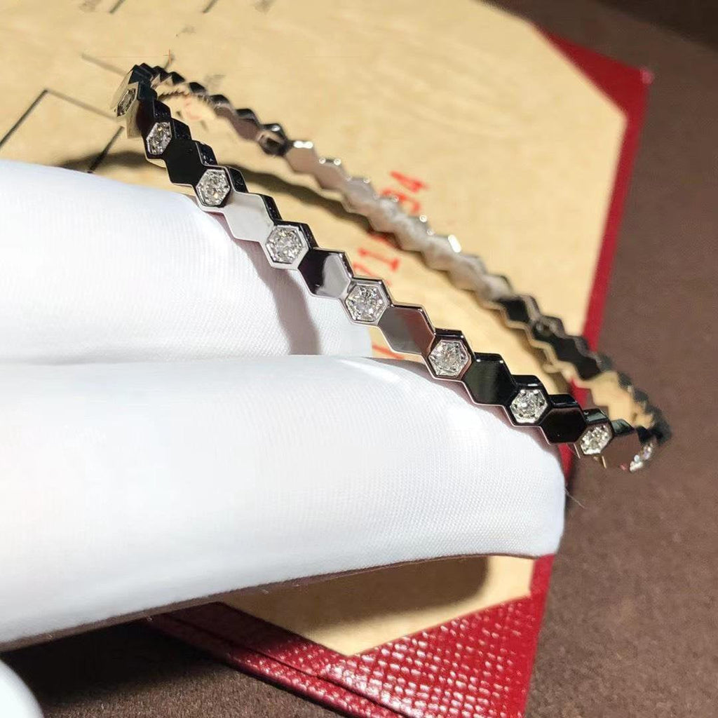??Loco?¡¥BEE LOVE SILVER DIAMOND BRACELET