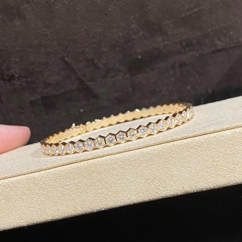 ??Loco?¡¥BEE LOVE GOLD BRACELET FULL DIAMOND