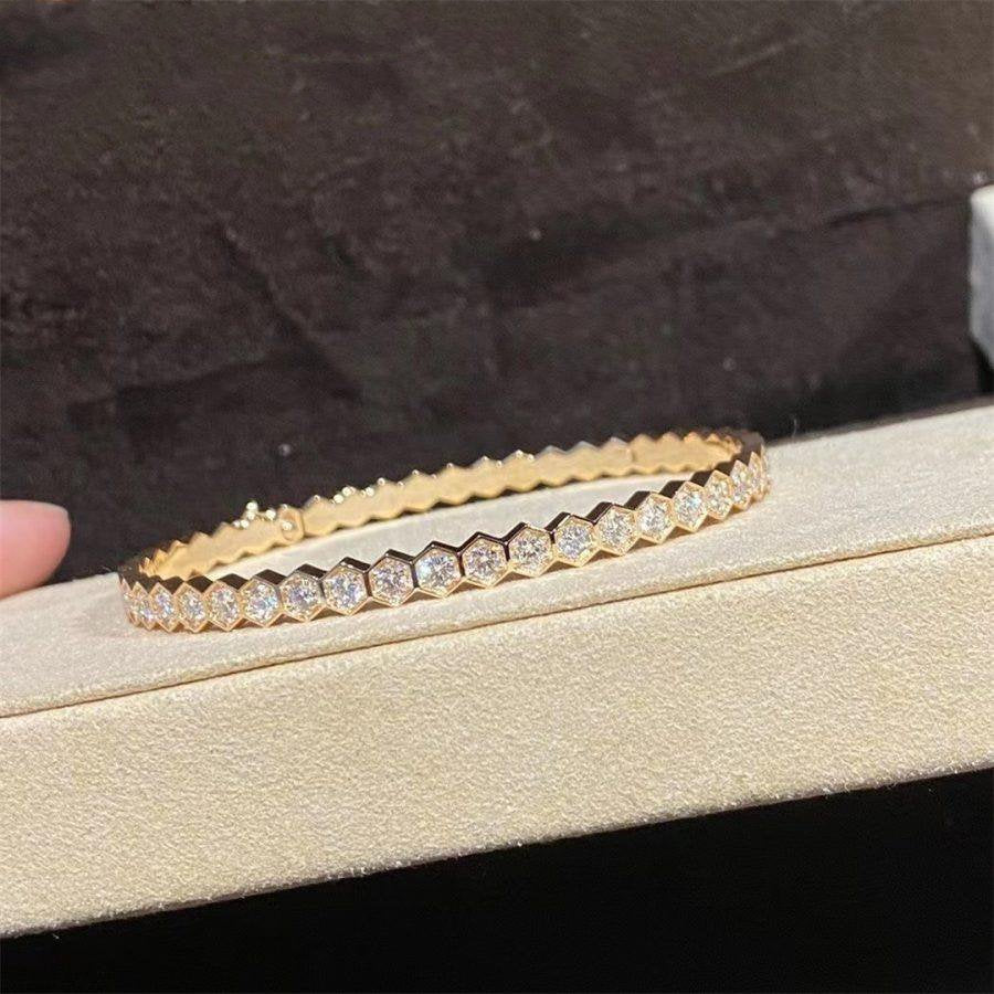??Loco?¡¥BEE LOVE GOLD BRACELET FULL DIAMOND